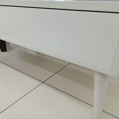 ★リユースのサカイ日立店★HJ8020  テーブル ホワイト H42.5×D60×W90 クリーニング済み の画像