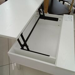 ★リユースのサカイ日立店★HJ8020  テーブル ホワイト H42.5×D60×W90 クリーニング済み の画像