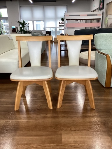 回転チェア2脚セット【町田市再生家具】　252025