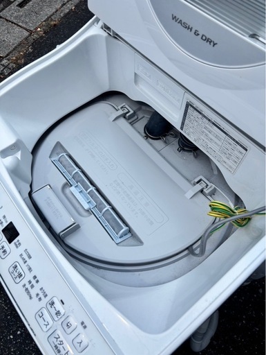 SHARP/シャープ/電気洗濯乾燥機/WASH&DRY/縦型/洗濯6.5kg/乾燥3.5kg/2023年製/ES-TX6G-S