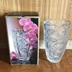 SOGAGLASS「インペリアルコレクション」カットガラス花瓶 箱付の画像