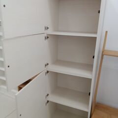 ★リユースのサカイ日立店★HJ8024  収納棚 ホワイト H181×D41×W61 クリーニング済み の画像