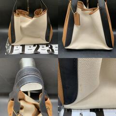 P446コーチ COACH アウトレット レディース バッグ 肩かけ ショルダーバッグ 89971 B4PU2(ブラス×キャンバスライトサドル)の画像