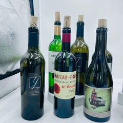 【❗️✨店舗・カフェ装飾におすすめ✨❗️】ワイン空瓶まとめ 11本セット✨シャトー系ラベル多数の画像