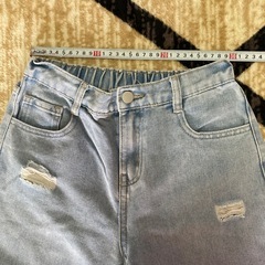キッズ　ガールズ　ダメージジーンズの画像