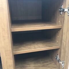 【ジャングルジャングル広陵店】食器棚　ブラウンの画像