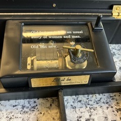 M2510-188 オルゴール付き ジュエリー ボックス アクセサリー ケース Let it be The Beatles キズ汚れ有りの画像