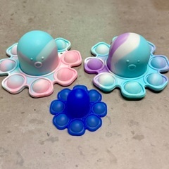 プッシュポップ　タコ　3個セット　プッシュポップバブルの画像