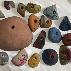 中古クライミングホールド73個の画像