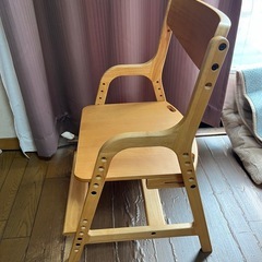 学習椅子　ダインニングチェア　高さ調節可の画像