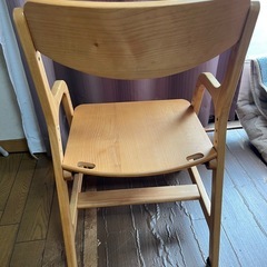 学習椅子　ダインニングチェア　高さ調節可の画像