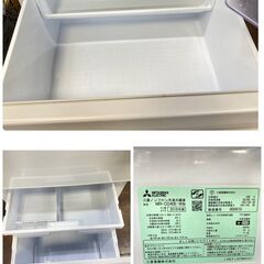 ジ428/ 三菱 MITSUBISHI 冷蔵庫 MR-CD40E-BR 右開き 2019年製 401L 3ドア まんなか野菜室 自動製氷機 三菱電機 の画像