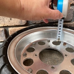 【取引中】ホンダ　モンキー用８インチ合わせアルミホイール・タイヤセットの画像