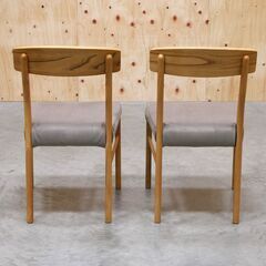 ≪yt2070ジ≫ [2脚セット] ② 美品 AZUMAYA/東谷 form ダイニングチェア F7-130 合皮張り 別売りスエード調カバー付属 おしゃれ/モダン/中古家具/宮城県仙台市 71005-12の画像