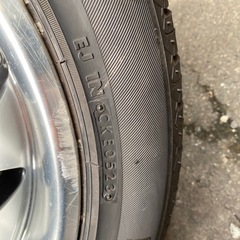 18インチ タイヤ&ホイール 2本セット バリ山の画像