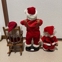 サンタクロース　人形の置物　３点　　の画像
