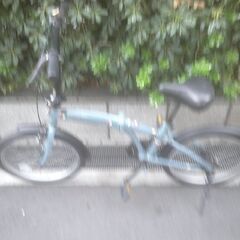 整備済み中古自転車　20インチ　税別￥9.980-　折り畳み自転車　ブルーグレー1015の画像