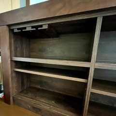 キッチン カウンター カップボード バーカウンター 木製の画像