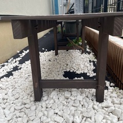 木製ベンチの画像