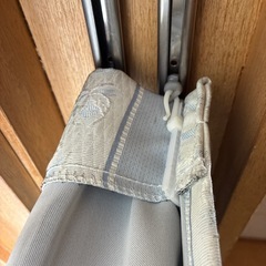 カーテン　ブルー花柄の画像