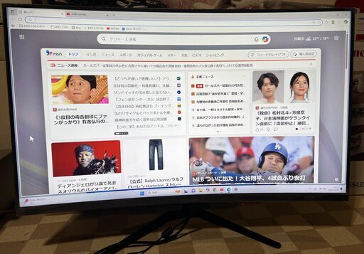 31.5インチ 2021年製 湾曲ゲーミングモニター AOPEN 32HC5QR 1920×1080