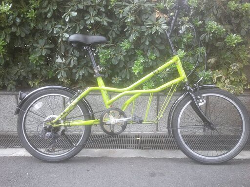 整備済み中古自転車　20インチ　税別￥17.800-　フレームにカゴ　 外装6段　グリーン1015