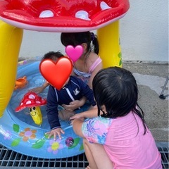 ビニールプール　ベビー　きのこの画像