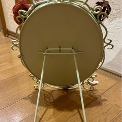 お花　アンティーク鏡の画像
