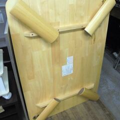 折りたたみ ローテーブル 幅105 奥行75 高さ32.5cm 木製 センターテーブル 家具 座卓 札幌市 白石区 東札幌の画像