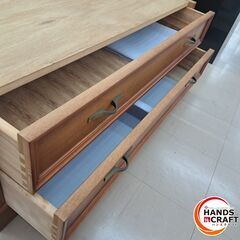 ✨【引取限定】中古　木製チェスト　二段収納　※現物確認可能。✨うるま市田場✨の画像