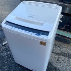 NO B581🌈福岡市内配送設置無料✨🌈 洗濯機 日立 2〜3人分 8.0kg コンパクト 脱水乾燥 設置配送料込み BW-V80EE7 2019年の画像