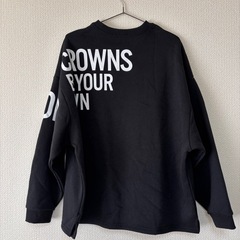 RODEO CROWNS Logo Bigスウェットトップス　ブラックの画像