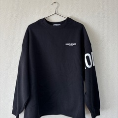 RODEO CROWNS Logo Bigスウェットトップス　ブラックの画像