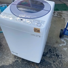 NO B583🌈福岡市内配送設置無料✨🌈ES-GV8D-S 全自動洗濯機 シルバー系 [洗濯8.0kg /乾燥機能無 /上開き]  2019年の画像