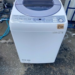 NO B583🌈福岡市内配送設置無料✨🌈ES-GV8D-S 全自動洗濯機 シルバー系 [洗濯8.0kg /乾燥機能無 /上開き]  2019年の画像