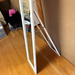 姿見　自立式　木製の画像