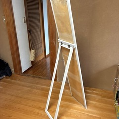 姿見　自立式　木製の画像