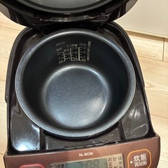 ZOJIRUSHI 象印 炊飯器  3合炊き 0.54L 品番 NL-BC05(TA) ブラウン 年式 2020年製の画像