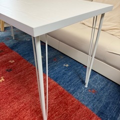 大幅値下げ！【美品】ニトリ デスクプレフェ140ワイヤーレッグ（幅140×奥行60）在宅ワークに最適 の画像