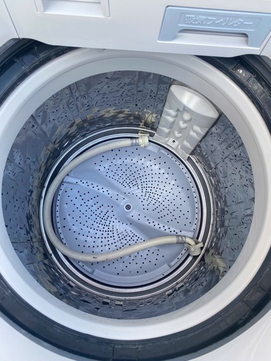 NO B587?福岡市内配送設置無料✨?シャープ タテ型洗濯乾燥機 穴なし槽 8Kgタイプ ピンク ES-TX8A-P