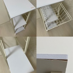 山善 キッチンワゴン 隙間収納の画像