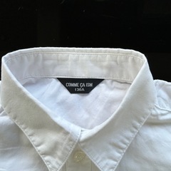 COMME CA ISM 130A子供　白シャツの画像