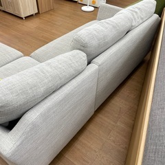 ☆ドリーム荒牧店☆ジモティー割引有☆【クリーニング済み】マナベ　3Pソファー　現状販売の画像