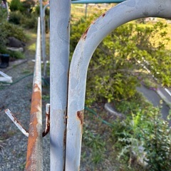 物干し台、物干し竿のセットの画像