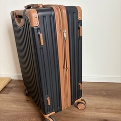 スーツケース　拡張型　Mサイズ　4-7泊用 エンボス加工　鍵付きの画像