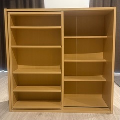 スライド式本棚　棚の画像