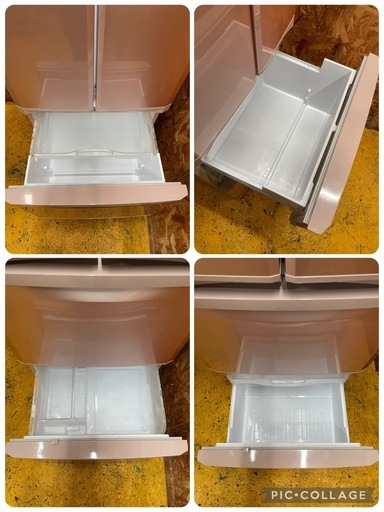 C(7576) 三菱 ノンフロン冷凍冷蔵庫 MR-F40R-P 2010年製 400L 79㎏ 100V50/60Hz エレガントピン