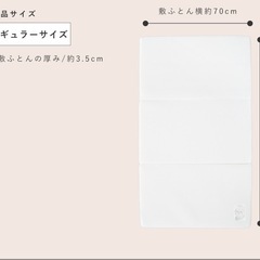 サンデシカ　ベビー　メッシュ敷布団と防水シーツ2枚セットの画像