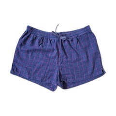 UNIQLO ユニクロ  パジャマ 長袖 チェック 上下 紺 赤 コットン 綿100%の画像