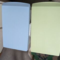 エコン ダストボックス ジョイント40L(45Lゴミ袋用) パッキン付 ニーナカラ― ゴミ箱　グリーン　ブルー　キャスター付きの画像